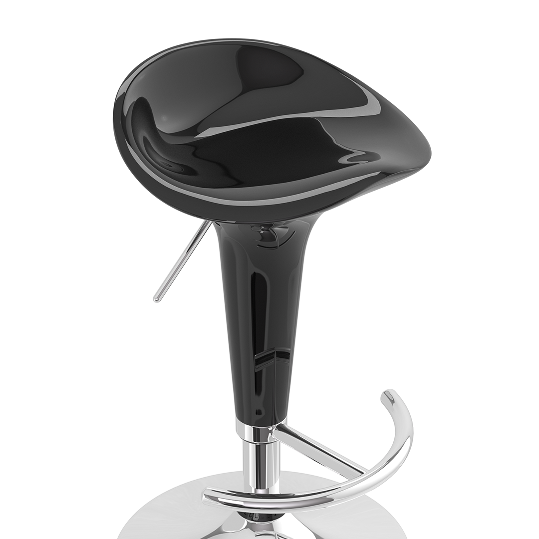 ABS Plastic Bar Stool With Chrome Base - Pentre