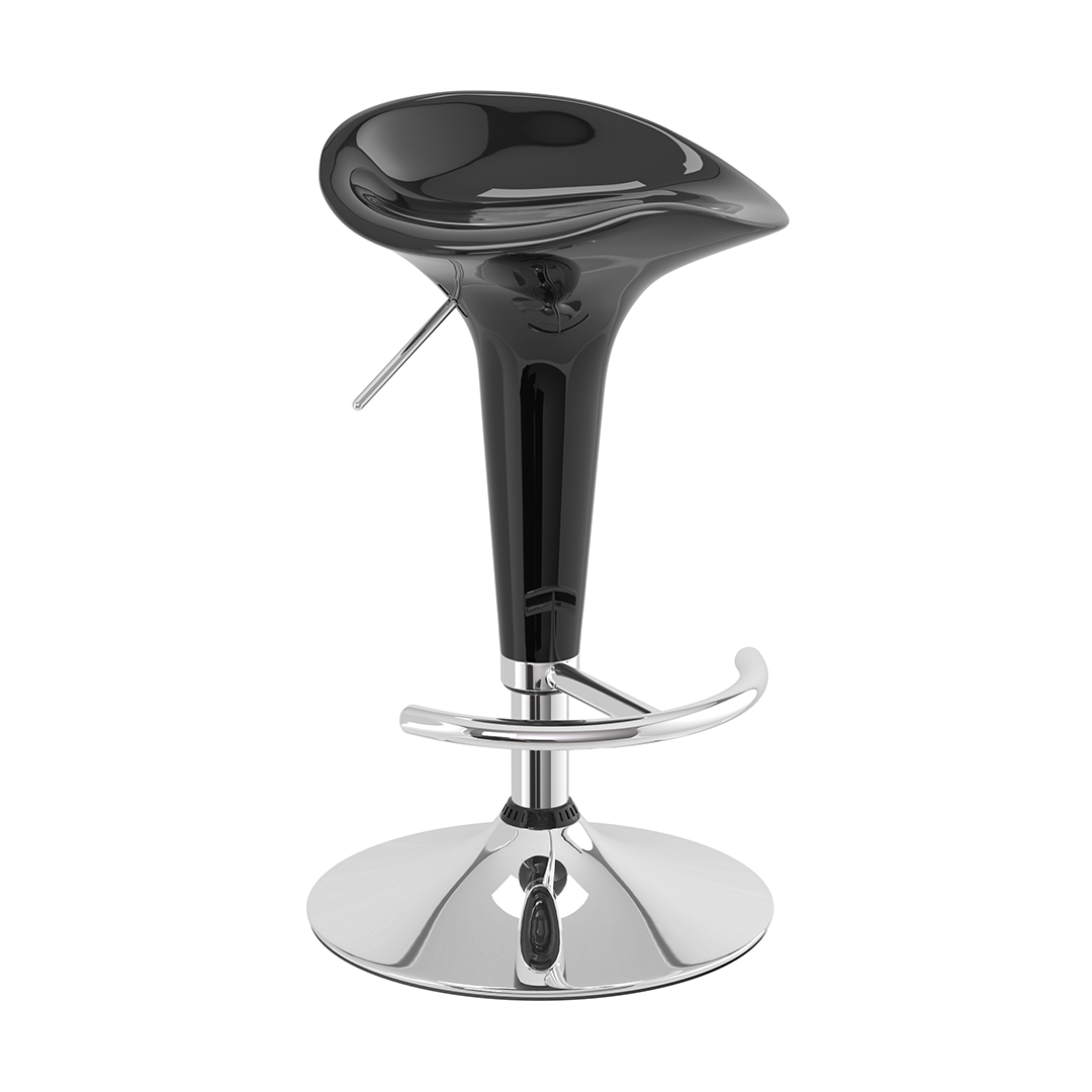 ABS Plastic Bar Stool With Chrome Base - Pentre