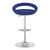 ABS Plastic Bar Stool With Polished Chrome Frame - Cayton