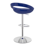 ABS Plastic Bar Stool With Polished Chrome Frame - Cayton