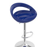 ABS Plastic Bar Stool With Polished Chrome Frame - Cayton