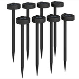 ABS Plastic Garden Solar Stake Lights in Set of 8 With Auto On-Off - Velmora