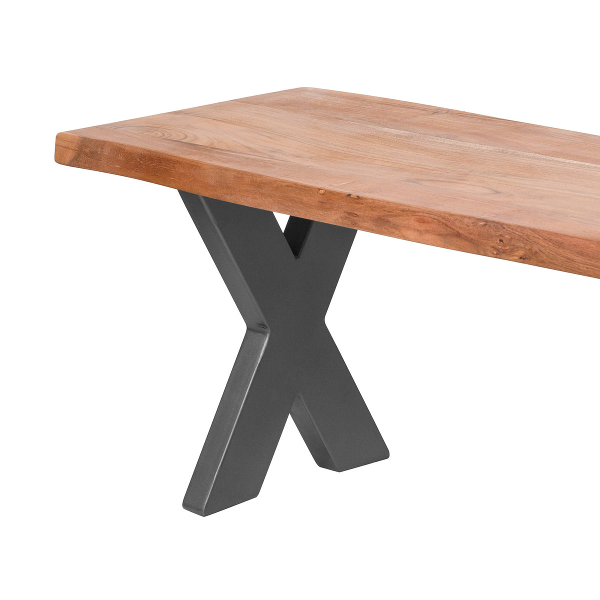 Acacia Wood Dining Bench 180cm Wide - Live Edge