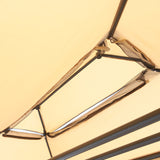 Alloy Steel 3-in-1 Convertible 3 Seater Garden Swing Chair Gazebo - Velmora