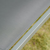 Alloy Steel 3 Seater Porch Swing Chair Bench With Canopy - Velmora