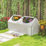 Alloy Steel Frame Garden Greenhouse 120cm Wide - Velmora