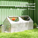 Alloy Steel Frame Garden Greenhouse 120cm Wide - Velmora