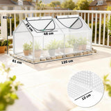 Alloy Steel Frame Garden Greenhouse 120cm Wide - Velmora