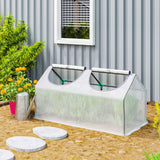 Alloy Steel Frame Garden Greenhouse 120cm Wide - Velmora