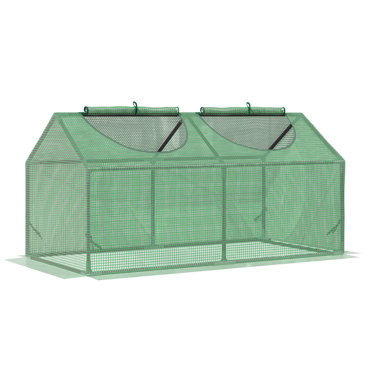 Alloy Steel Frame Garden Greenhouse 120cm Wide - Velmora