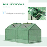 Alloy Steel Frame Garden Greenhouse 120cm Wide - Velmora