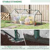 Alloy Steel Frame Garden Greenhouse 120cm Wide - Velmora