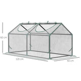 Alloy Steel Frame Garden Greenhouse 120cm Wide - Velmora