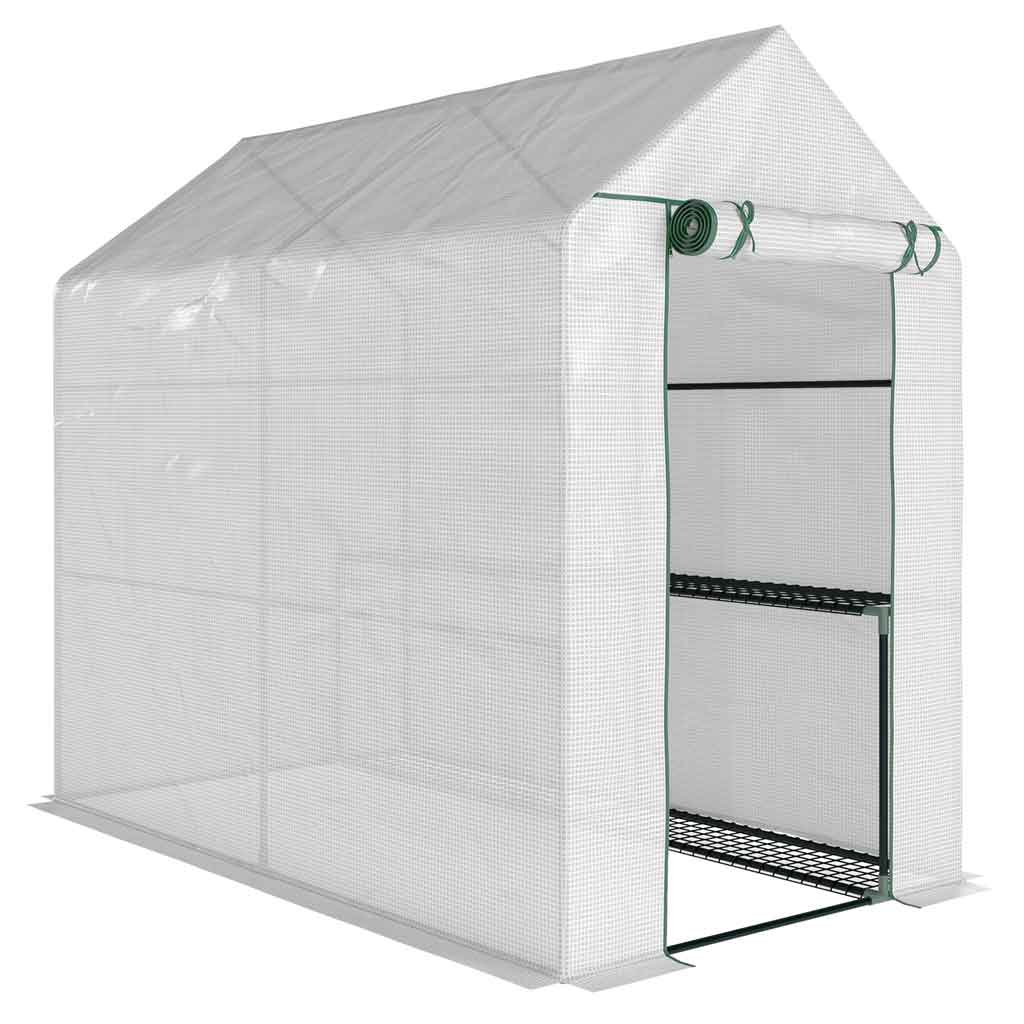 Alloy Steel Frame Garden Greenhouse 120cm Wide x 186cm Depth - Velmora