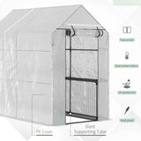 Alloy Steel Frame Garden Greenhouse 120cm Wide x 186cm Depth - Velmora