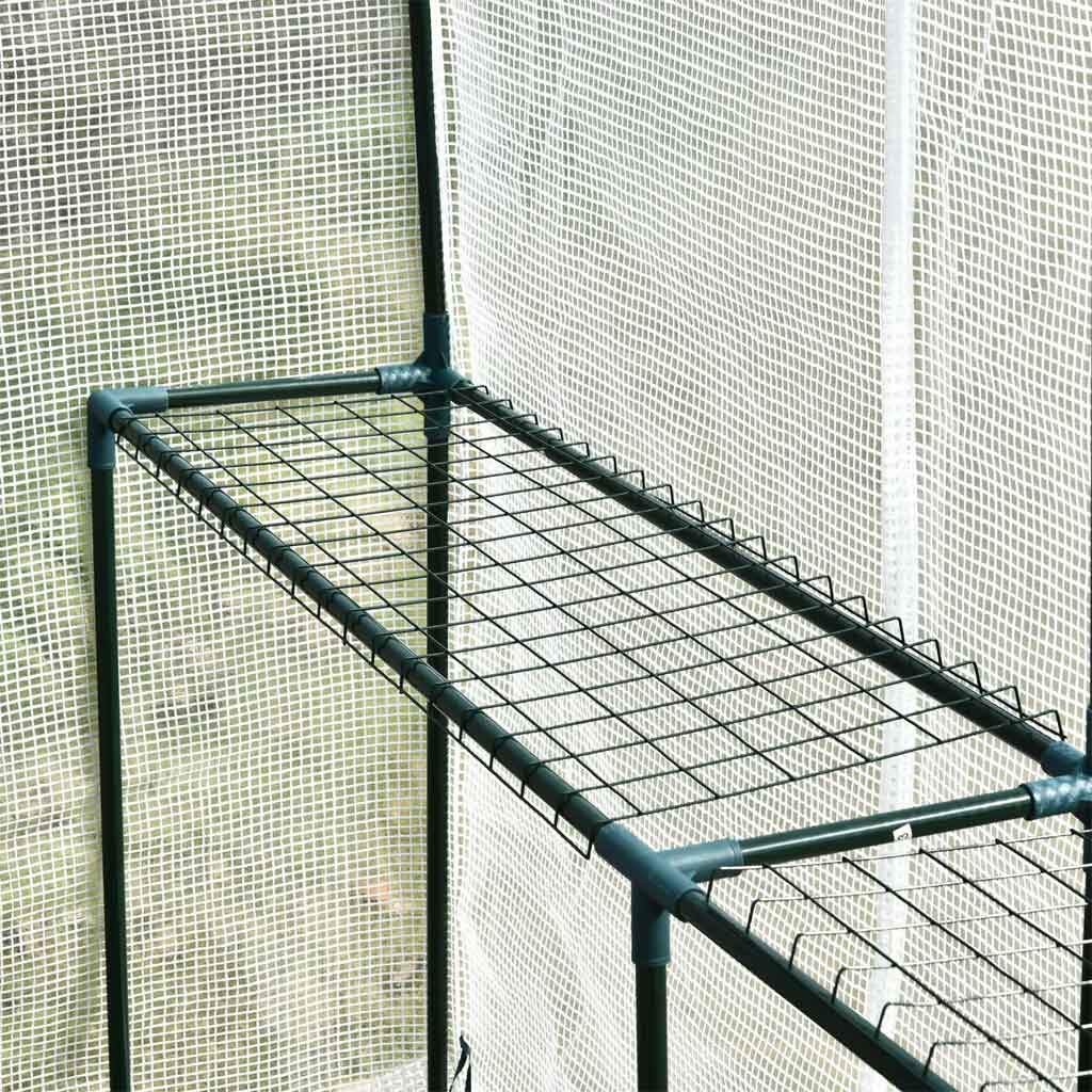 Alloy Steel Frame Garden Greenhouse 120cm Wide x 186cm Depth - Velmora