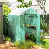 Alloy Steel Frame Garden Greenhouse 120cm Wide x 186cm Depth - Velmora