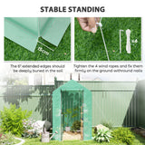 Alloy Steel Frame Garden Greenhouse 120cm Wide x 186cm Depth - Velmora