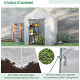 Alloy Steel Frame Garden Greenhouse 140cm Wide x 143cm Depth - Velmora