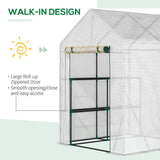 Alloy Steel Frame Garden Greenhouse 140cm Wide x 143cm Depth - Velmora