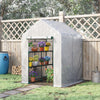 Alloy Steel Frame Garden Greenhouse 140cm Wide x 143cm Depth - Velmora
