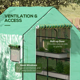 Alloy Steel Frame Garden Greenhouse 140cm Wide x 143cm Depth - Velmora