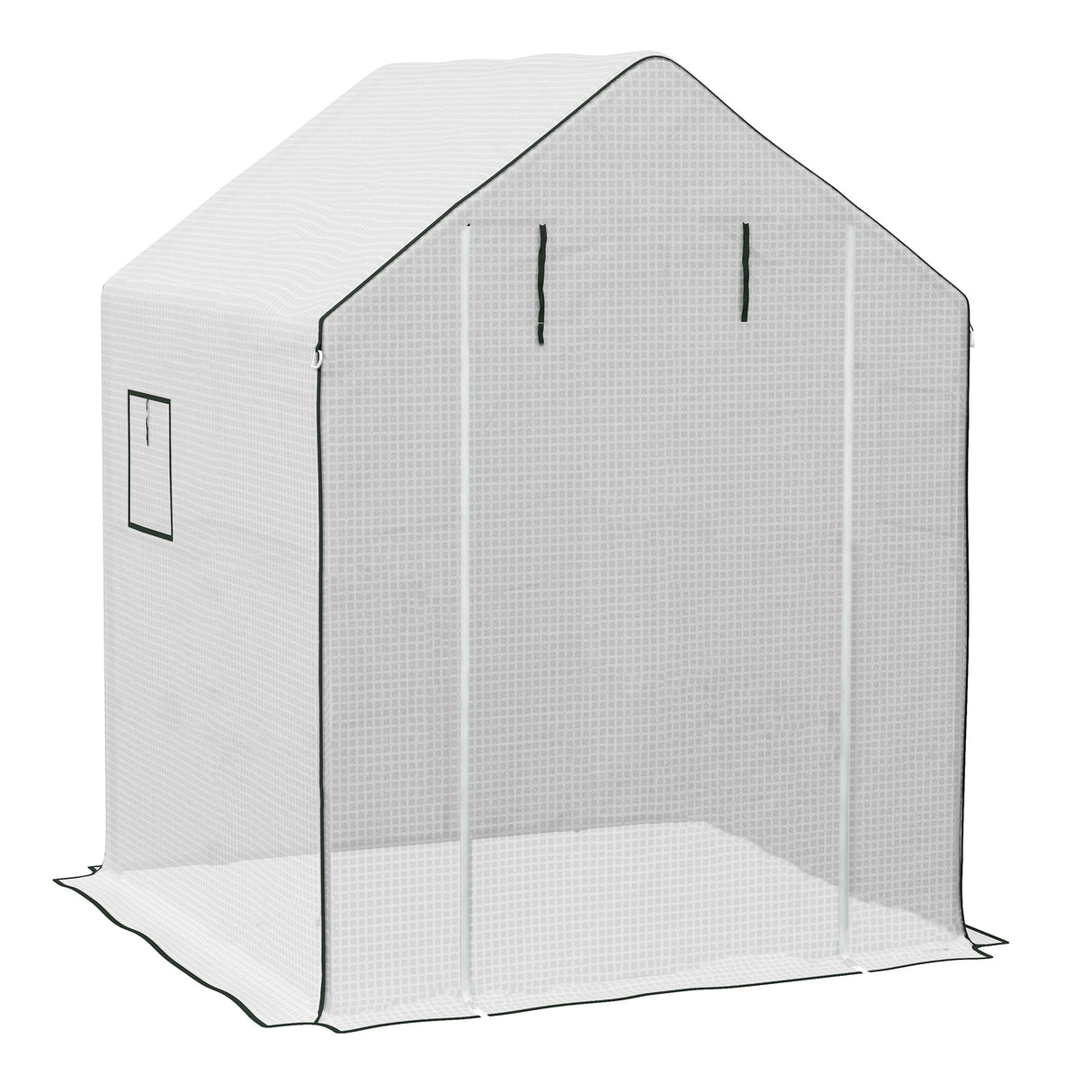 Alloy Steel Frame Garden Greenhouse 140cm Wide x 143cm Depth - Velmora