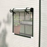 Alloy Steel Frame Garden Greenhouse 140cm Wide x 143cm Depth - Velmora
