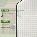 Alloy Steel Frame Garden Greenhouse 140cm Wide x 143cm Depth - Velmora
