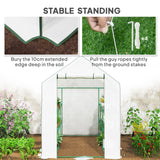Alloy Steel Frame Garden Greenhouse 140cm Wide x 213cm Depth - Velmora