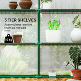 Alloy Steel Frame Garden Greenhouse 140cm Wide x 213cm Depth - Velmora