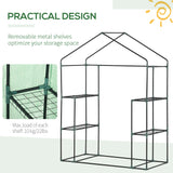 Alloy Steel Frame Garden Greenhouse 141cm Wide x 72cm Depth - Velmora