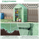 Alloy Steel Frame Garden Greenhouse 141cm Wide x 72cm Depth - Velmora