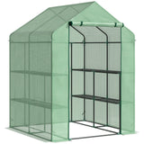 Alloy Steel Frame Garden Greenhouse 143cm Wide x 138cm Depth - Velmora
