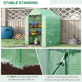 Alloy Steel Frame Garden Greenhouse 143cm Wide x 138cm Depth - Velmora