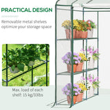 Alloy Steel Frame Garden Greenhouse 143cm Wide x 143cm Depth - Velmora