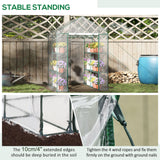 Alloy Steel Frame Garden Greenhouse 143cm Wide x 143cm Depth - Velmora