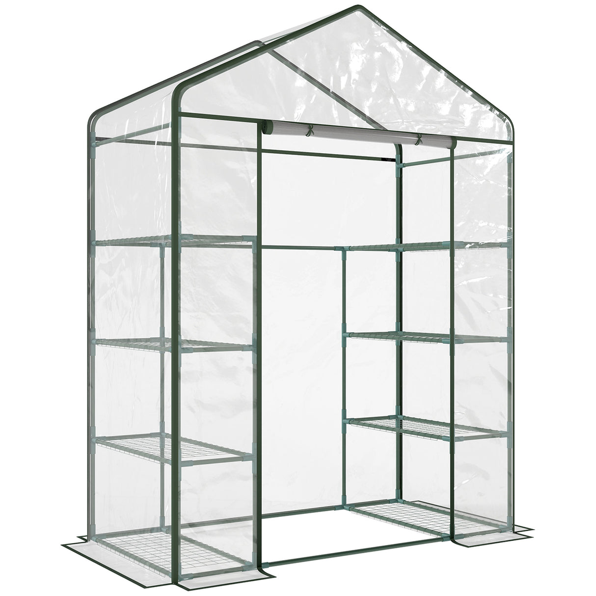 Alloy Steel Frame Garden Greenhouse 143cm Wide x 73cm Depth - Velmora