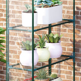 Alloy Steel Frame Garden Greenhouse 143cm Wide x 73cm Depth - Velmora