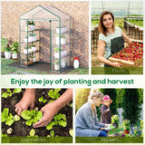 Alloy Steel Frame Garden Greenhouse 143cm Wide x 73cm Depth - Velmora