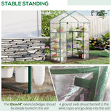 Alloy Steel Frame Garden Greenhouse 143cm Wide x 73cm Depth - Velmora