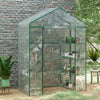 Alloy Steel Frame Garden Greenhouse 143cm Wide x 73cm Depth - Velmora