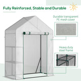 Alloy Steel Frame Garden Greenhouse 143cm Wide x 73cm Depth - Velmora