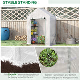 Alloy Steel Frame Garden Greenhouse 143cm Wide x 73cm Depth - Velmora