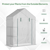 Alloy Steel Frame Garden Greenhouse 143cm Wide x 73cm Depth - Velmora