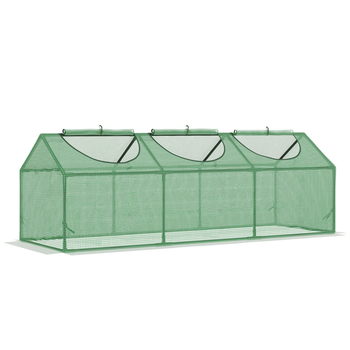 Alloy Steel Frame Garden Greenhouse 180cm Wide - Velmora