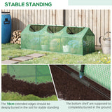 Alloy Steel Frame Garden Greenhouse 180cm Wide - Velmora