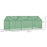Alloy Steel Frame Garden Greenhouse 180cm Wide - Velmora