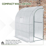 Alloy Steel Frame Garden Greenhouse 200cm Wide With Zippered Doors - Velmora