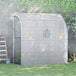 Alloy Steel Frame Garden Greenhouse 200cm Wide With Zippered Doors - Velmora